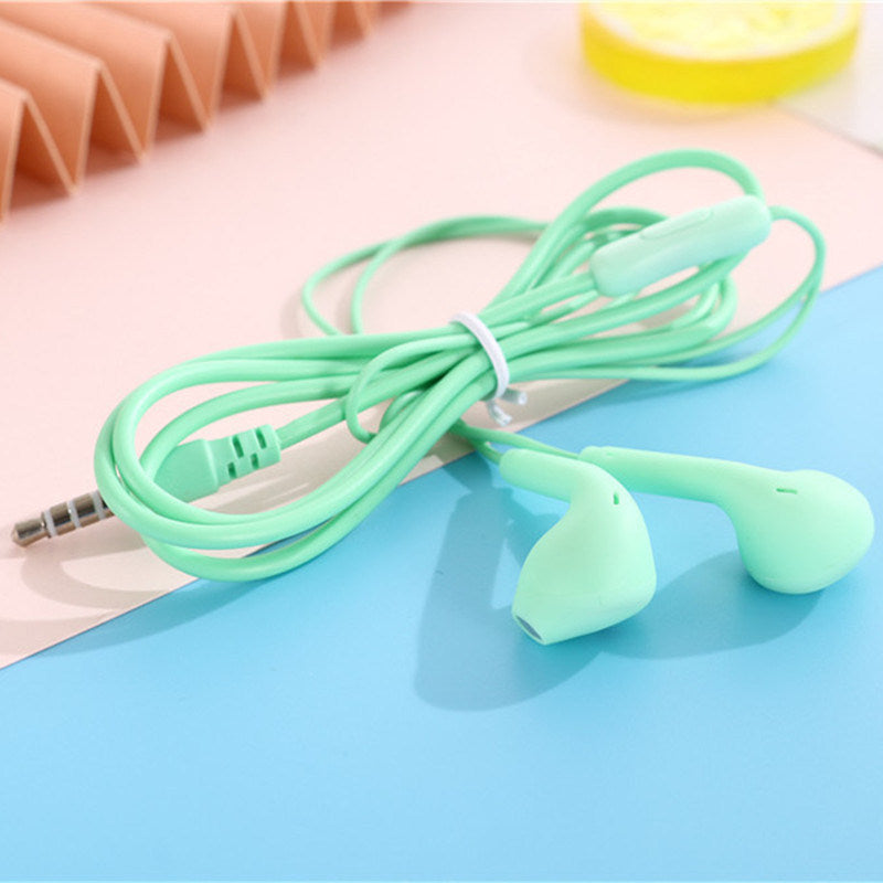 Portable Sport 8 Colors Earphone Wired Super Bass With Built-in Microphone 3.5mm In-Ear Wired Hands Free For Smartphones