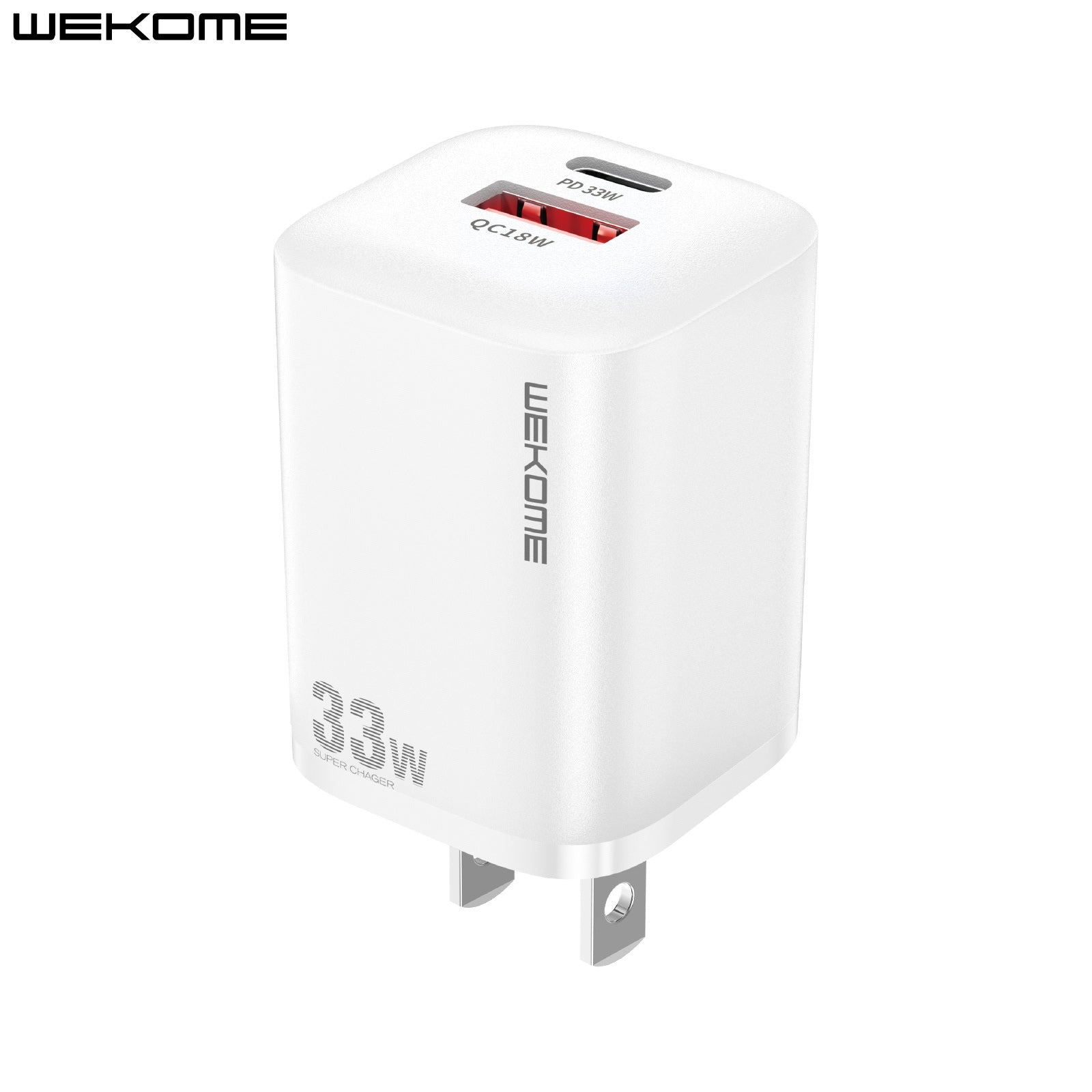 Type-C Dual Port (2-Ports) Charging 33W USB Charger PD Compatible GaN Compatible; Power Adapter