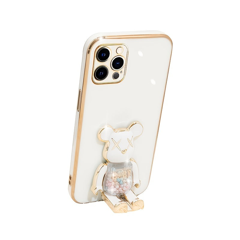 Candy Bear Bracket Phone Case For IPhone14/14Plus/14Pro/14Pro Max; IPhone13/13Mini/13Pro/13Pro Max; IPhone12/12Mini/12Pro/12Pro Max; IPhone11/11Pro/11Pro Max