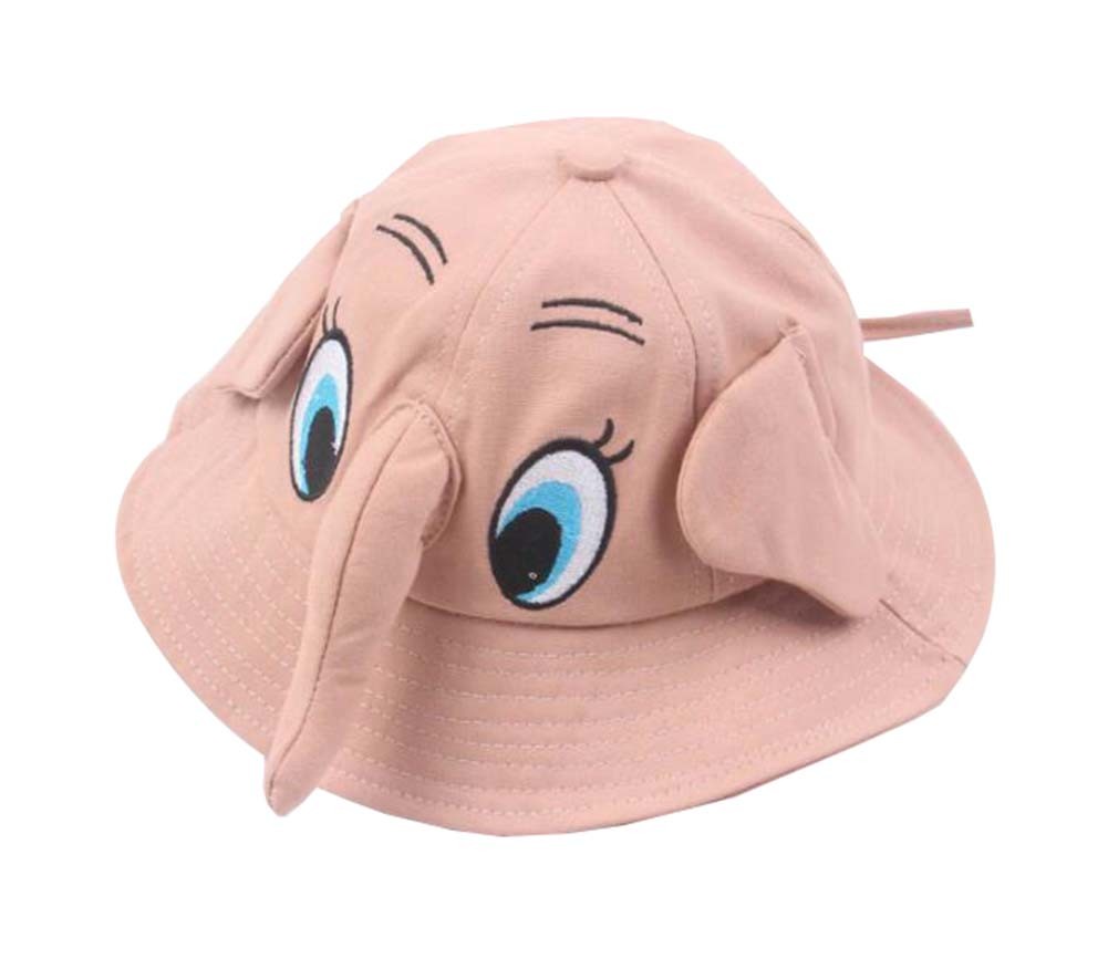 Boys Girls Summer Sun Protection Hat Toddler Cute Elephant Shape Cap; Pink