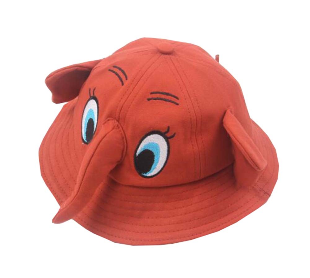 Boys Girls Summer Sun Protection Hat Toddler Cute Elephant Shape Cap; Red