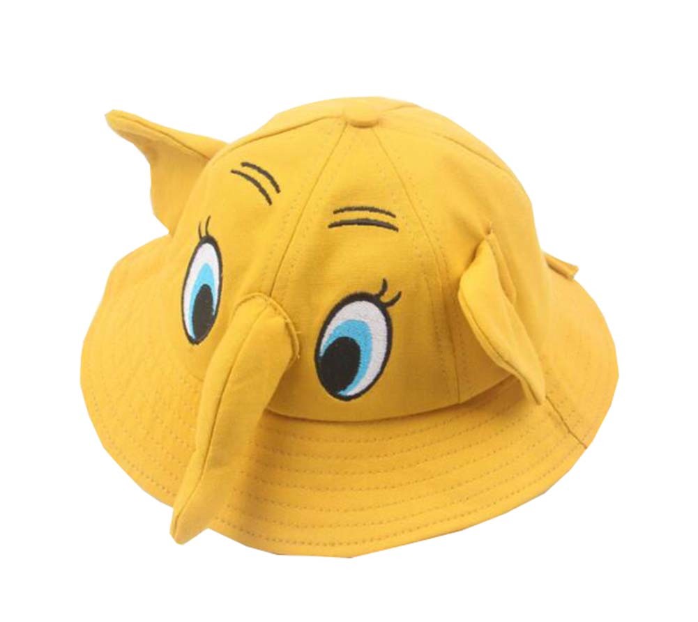 Boys Girls Summer Sun Protection Hat Toddler Cute Elephant Shape Cap; Yellow