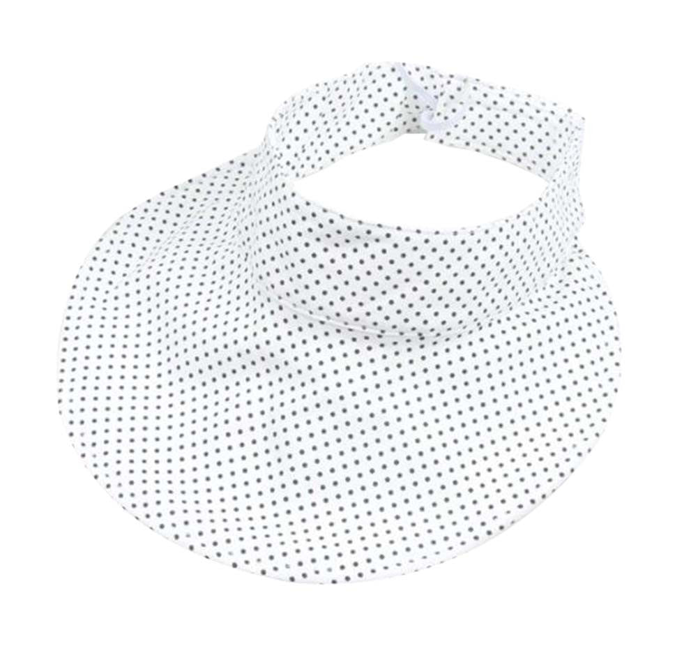 Kids Summer Sun Protection Empty Top Hat Foldable Hat; White