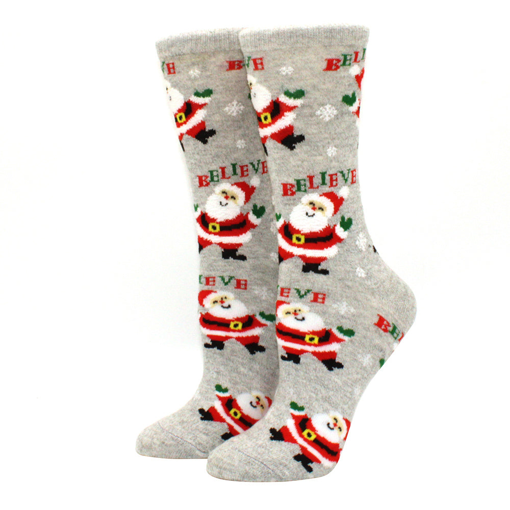 Woman Christmas Socks Funny Xmas Santa Claus Tree Snowflake Elk Snow Cotton Tube Crew Happy Sock Men New Year Funny Sokken