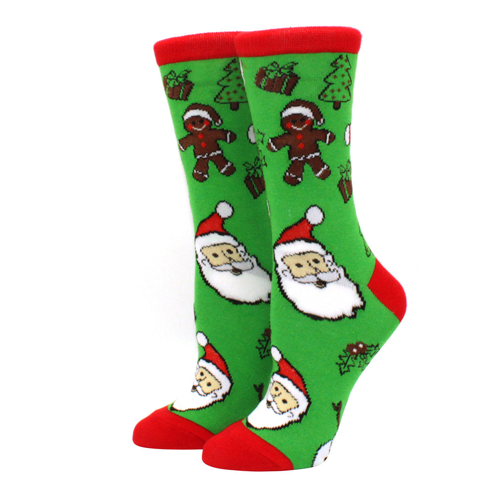 Woman Christmas Socks Funny Xmas Santa Claus Tree Snowflake Elk Snow Cotton Tube Crew Happy Sock Men New Year Funny Sokken