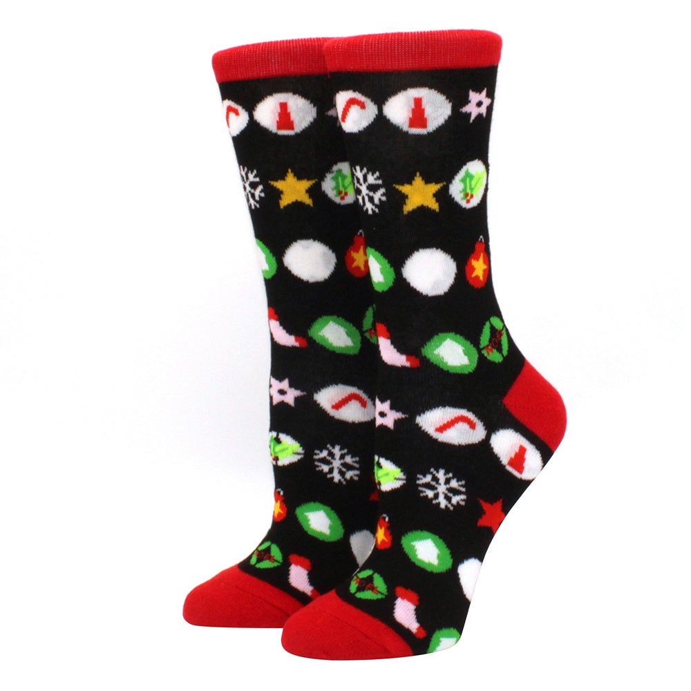 Woman Christmas Socks Funny Xmas Santa Claus Tree Snowflake Elk Snow Cotton Tube Crew Happy Sock Men New Year Funny Sokken