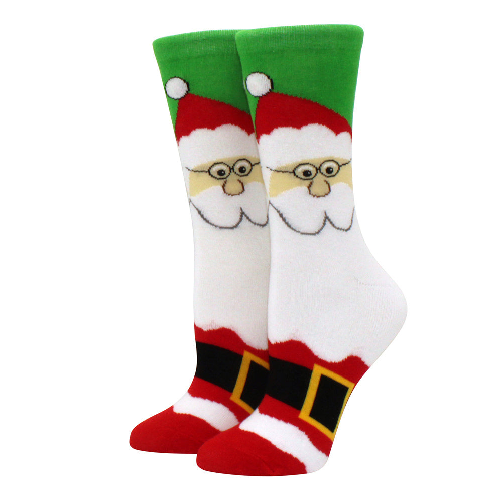 Woman Christmas Socks Funny Xmas Santa Claus Tree Snowflake Elk Snow Cotton Tube Crew Happy Sock Men New Year Funny Sokken