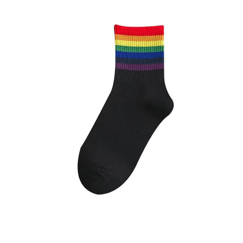 10 Pairs cartoon creative striped checkered bear socks kawaii print funny girl socks fashion skateboard woman socks