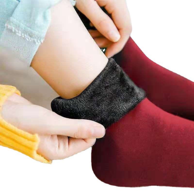 10 Pairs Men Women Socks Winter Warm Snow Socks Thickened Socks Add Velvet Solid Lolita Dew Ankle Bare Leg Happy Fun Harajuku Kawai Sox