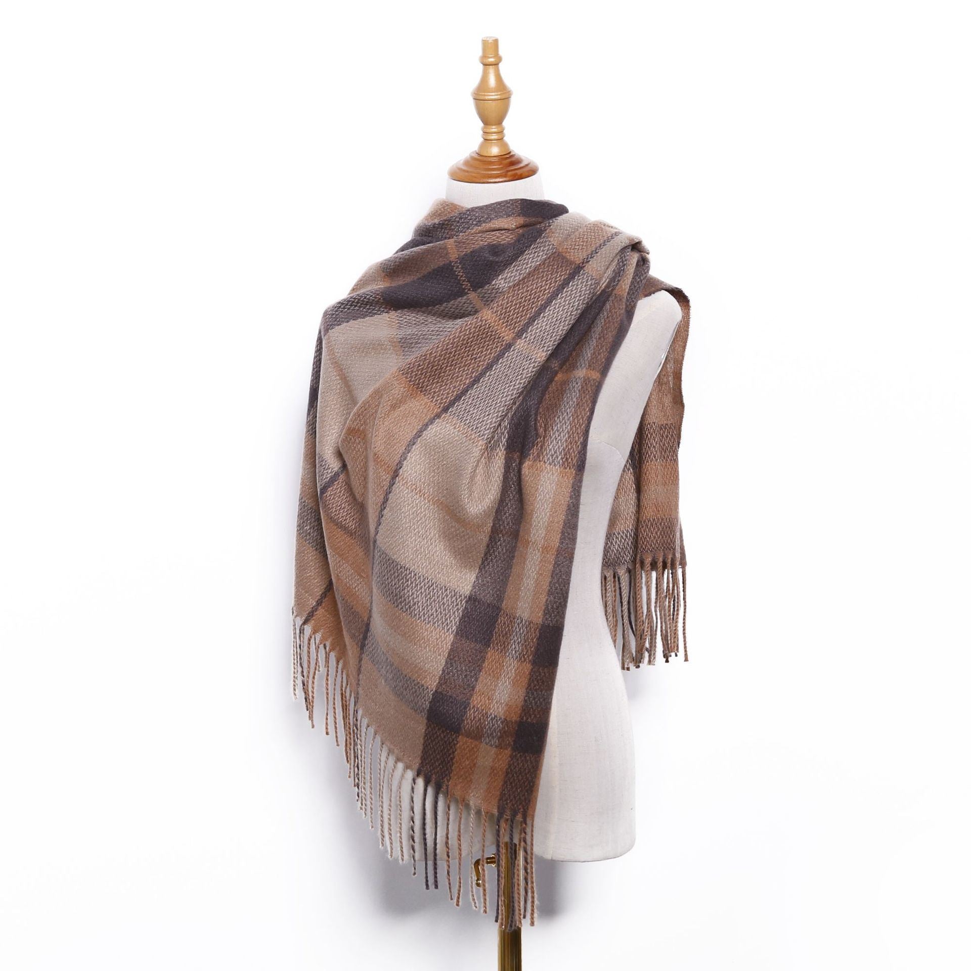 Scarves for women in autumn and winter; cashmere scarves wholesale; medium long scarves for European and American streets; shawls for women; warm scarves