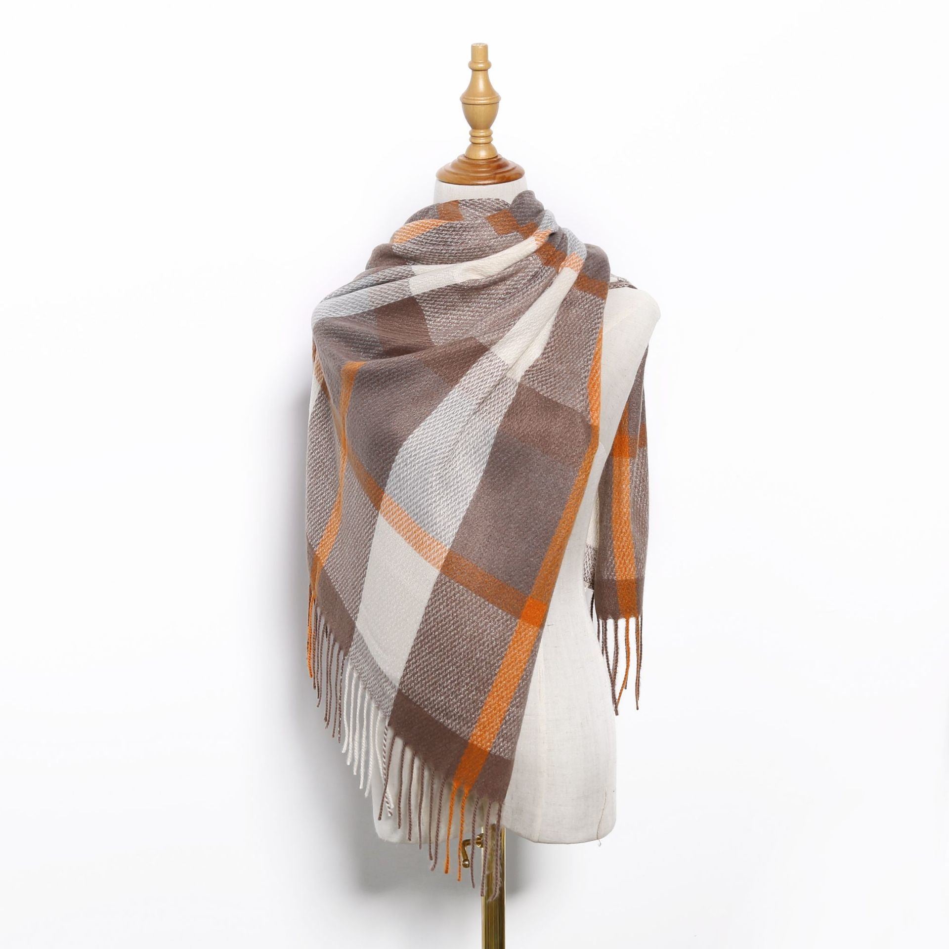 Scarves for women in autumn and winter; cashmere scarves wholesale; medium long scarves for European and American streets; shawls for women; warm scarves