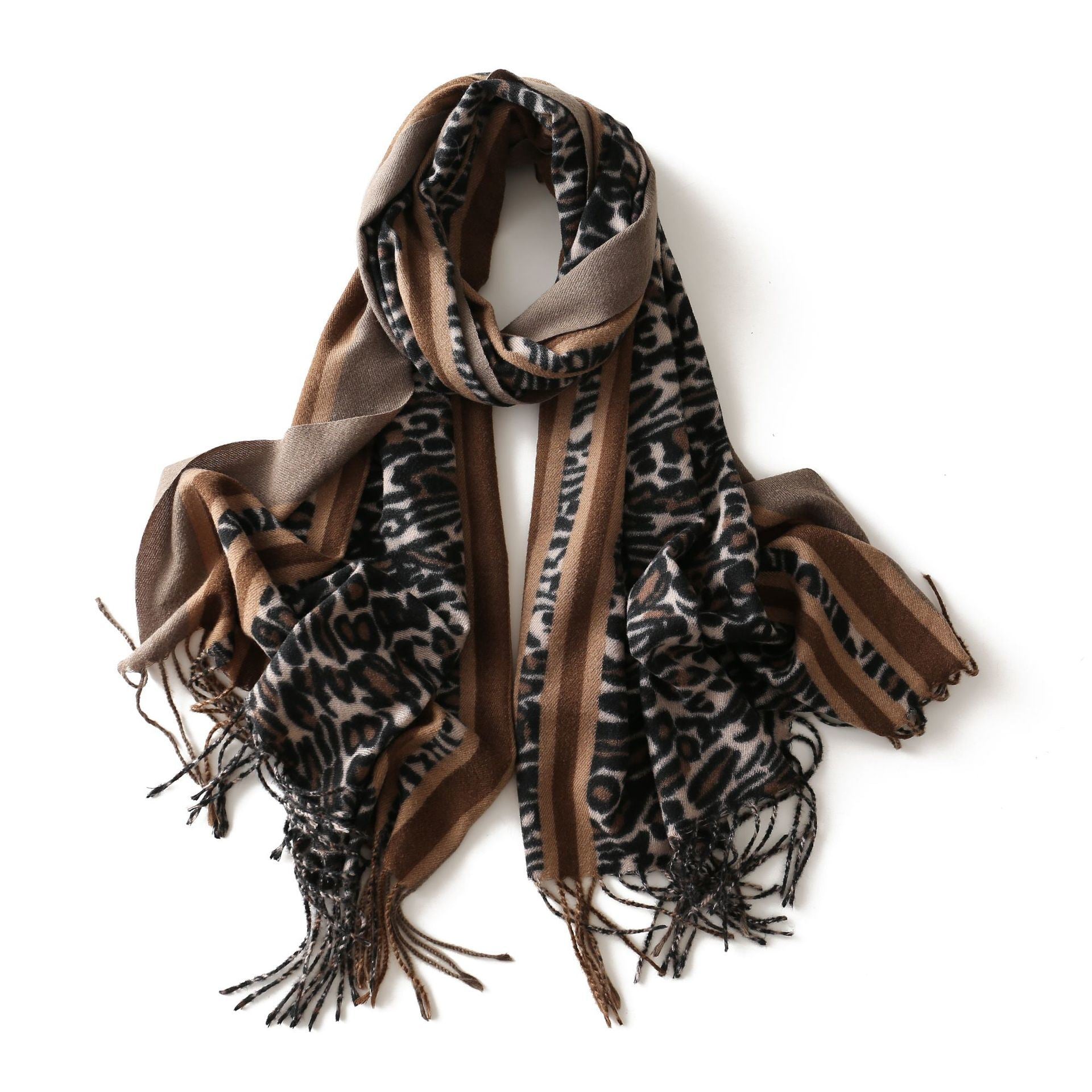 Autumn and winter fashion classic European and American leopard print scarf; cashmere like long scarf; shawl; scarf; cross-border e-commerce spot wholesale