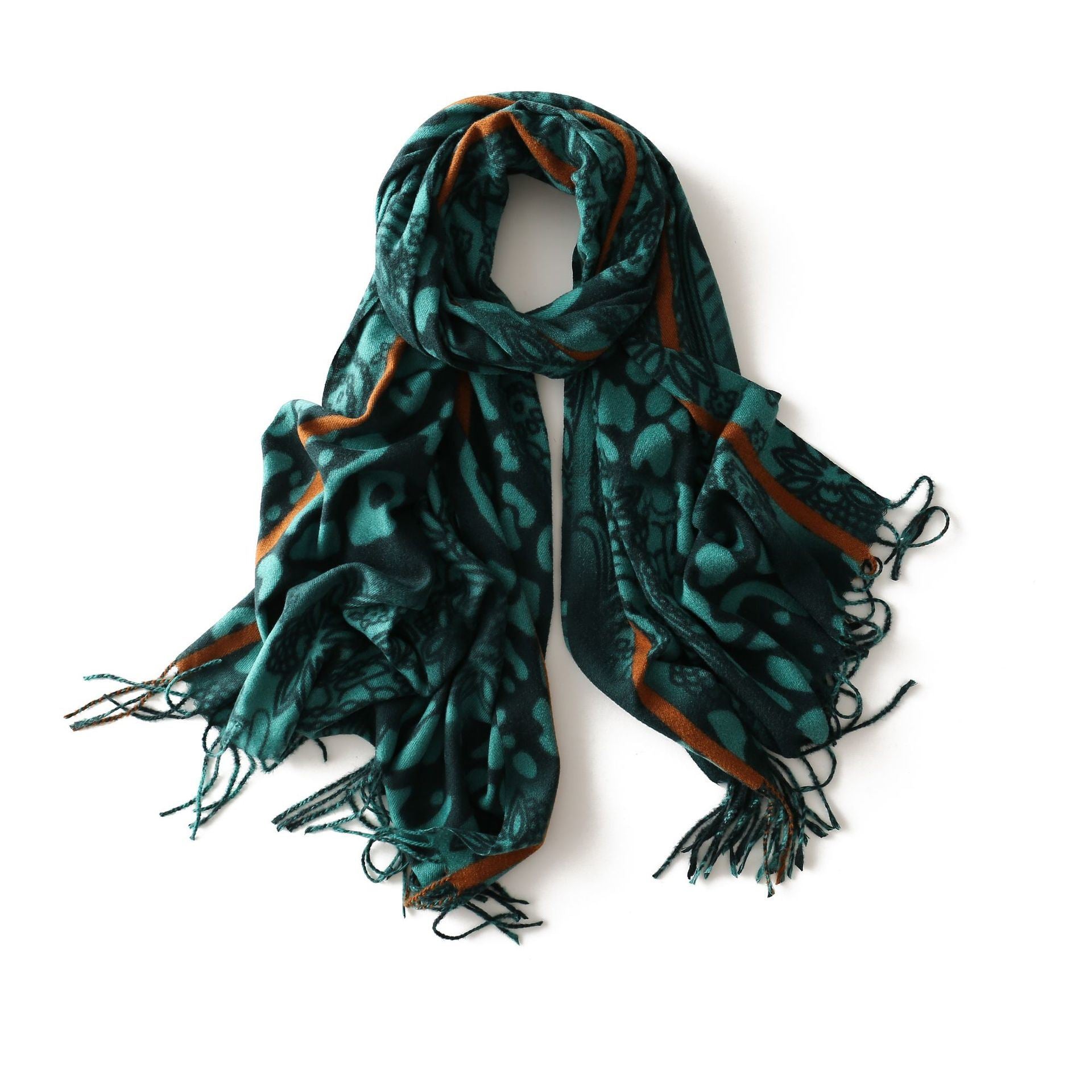 2022 Cross border foreign trade scarves; cashmere like flowers; warm shawls; necklaces; extended scarves; direct wholesale by manufacturers