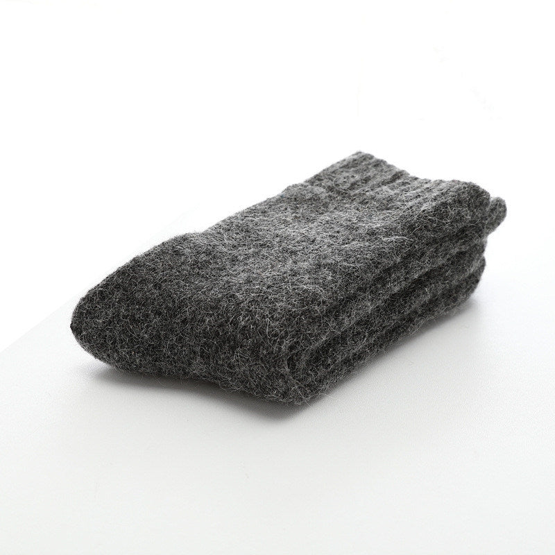 5 Pairs Socks Men Super Thicker Solid Sock Merino Wool Rabbit Socks Against Cold Snow Russia Winter Warm Funny Happy Male Sock