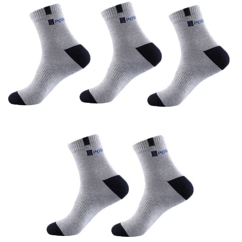 6 Pairs High-quality Bamboo Fiber Breathable Deodorant Business Men Tube Socks For Autumn And Spring Summer Plus Size EUR 38-47