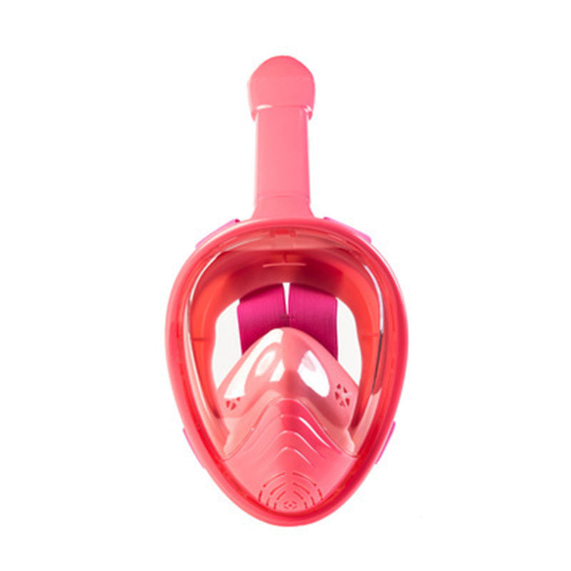 Underwater Snorkeling Full Face Swimming Mask Set; Scuba Diving Respirator Masks Anti Fog Safe Breathing For Kids Adult Swimming Diving Beach