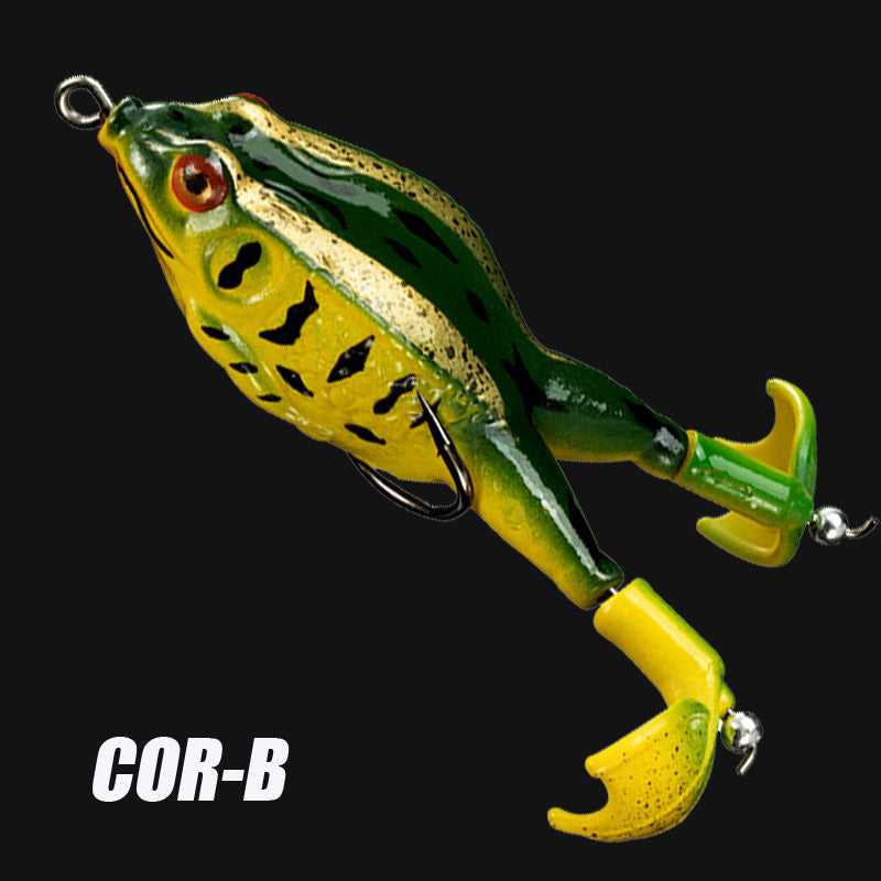 1pc Fishing Lures; Soft Frog Artificial Bait With Rotating Legs; Cool Fishing Hooks