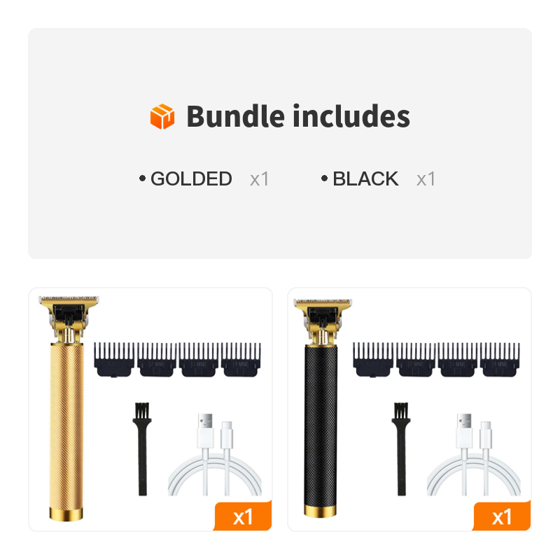 T9 Hair Clipper Electric Clipper Razor Hair Clipper; Professional Barber Clippers For Hair Cutting; Upgrade Cordless Hair Trimmer With Apron; Scissors; Combs And Portable Case