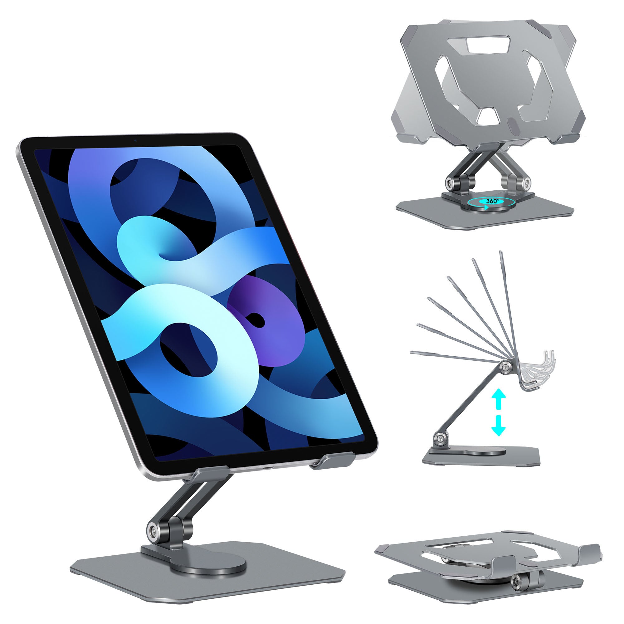 Portable Foldable 360° Rotating Tablet Stand