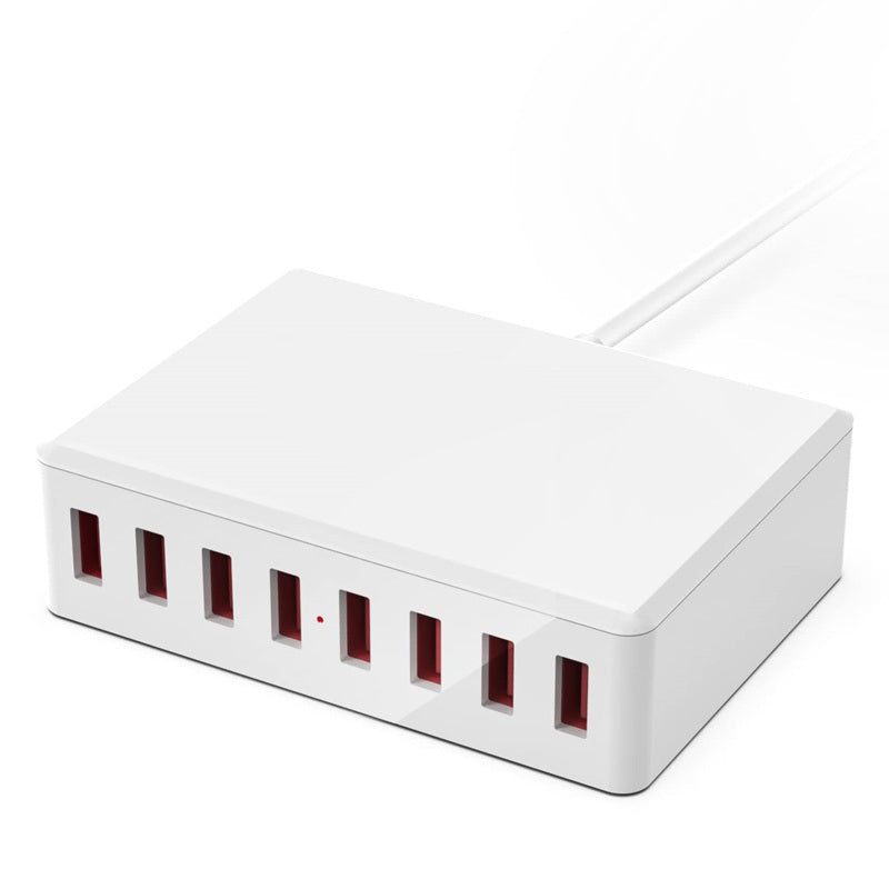50 W/10-A 8-Ports USB Charging Station; Charger Charging Hub; Multi USB Charger Block For Multi Devices