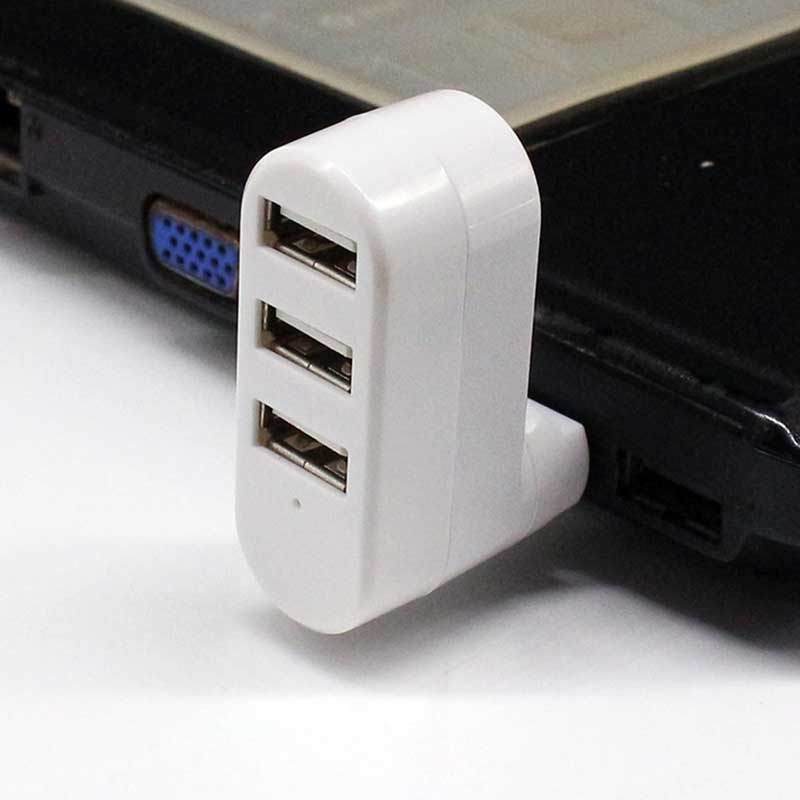 Universal Mini Rotatable 3 Ports USB 3.0 Hub High Speed Data Transfer Splitter Adapter For Laptop MacBook Computer PC; 3 Ports USB 2.0 Hub High Speed Data Transfer Splitter Adapter