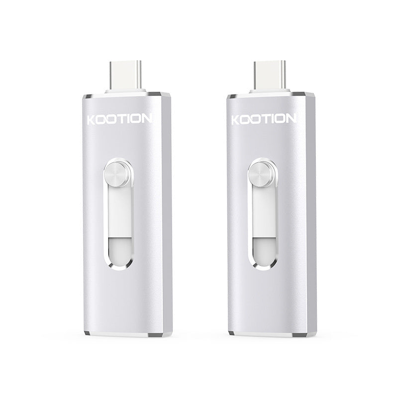 KOOTION 32/64/128GB USB3.0 Type-C Flash Drive Dual-Use Flash Drive; Memory Stick External Storage Thumb Drive