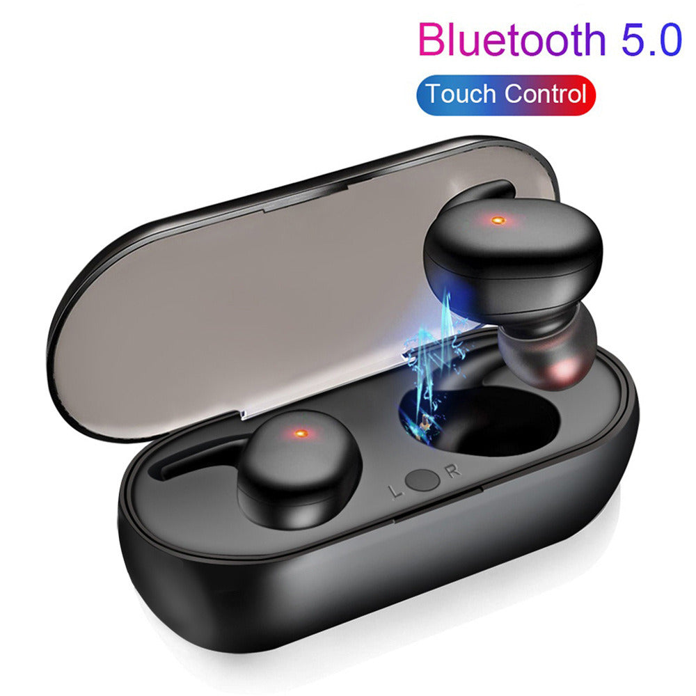 Y30 Bluetooth headset touch manufacturer tws outdoor wireless headset 5.0 Y90 headset with charging compartment