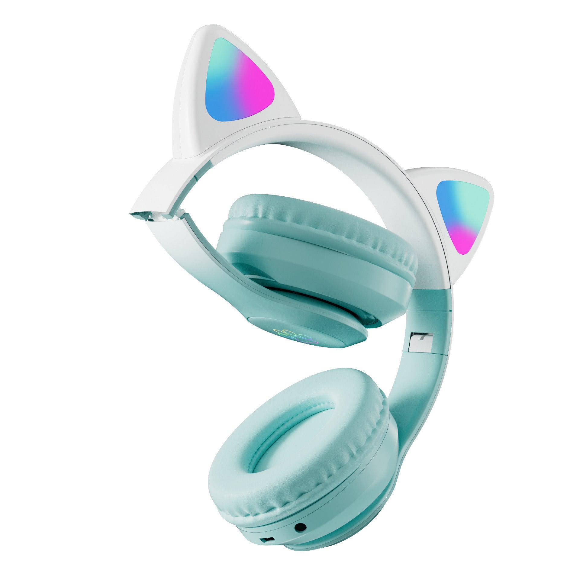 STN-28 cat ear Bluetooth headset manufacturer wholesale cross-border LED luminous cat claw wireless headset