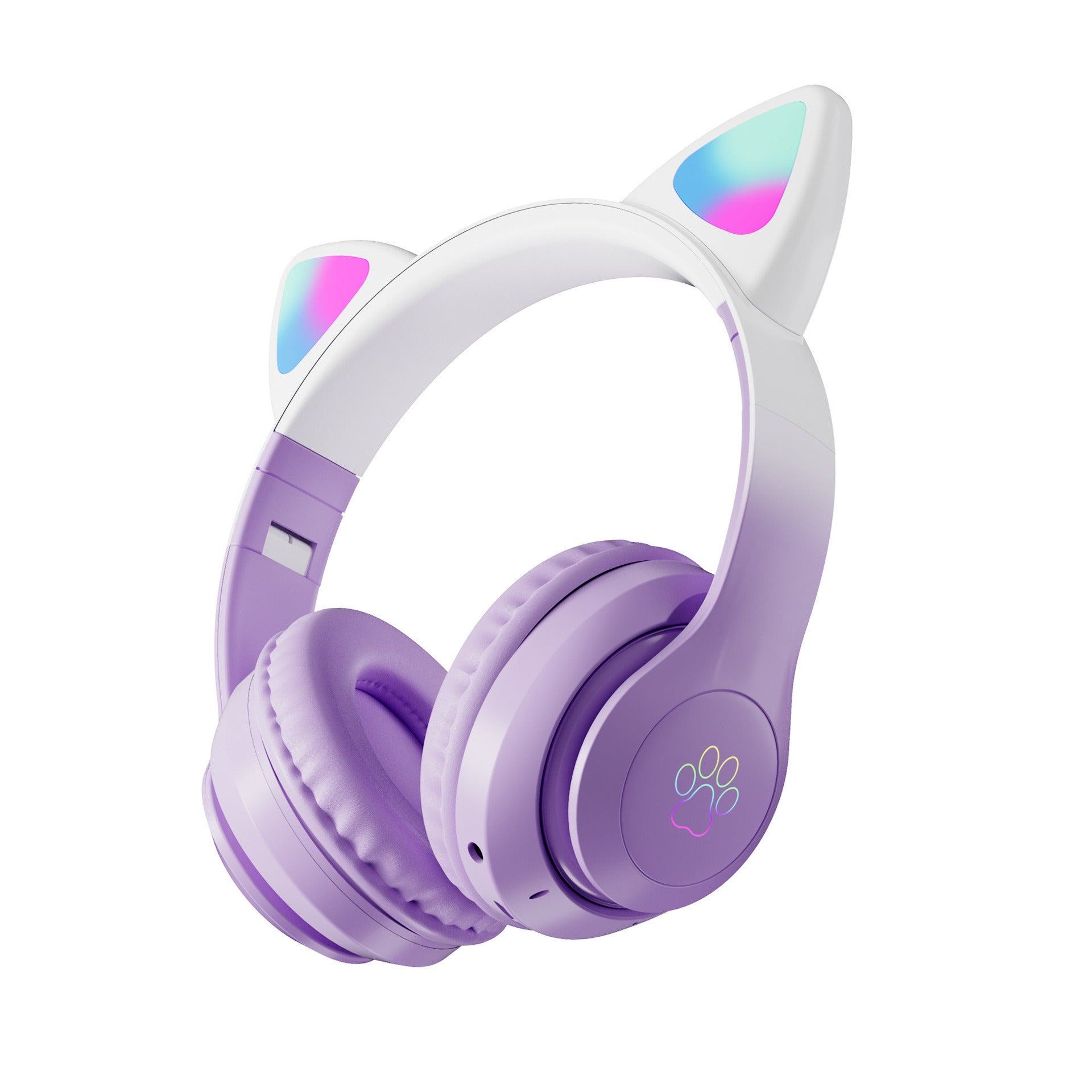 STN-28 cat ear Bluetooth headset manufacturer wholesale cross-border LED luminous cat claw wireless headset