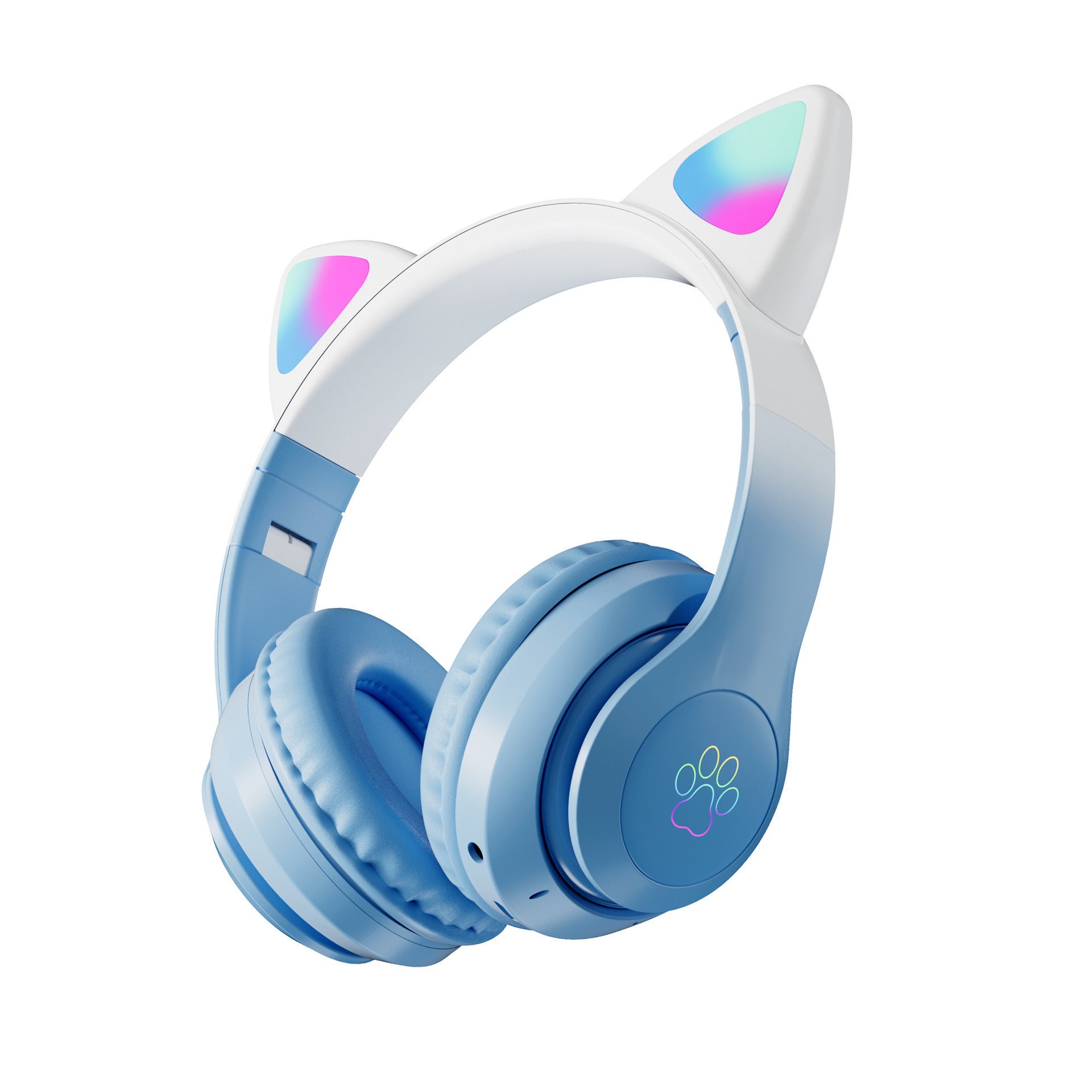 STN-28 cat ear Bluetooth headset manufacturer wholesale cross-border LED luminous cat claw wireless headset