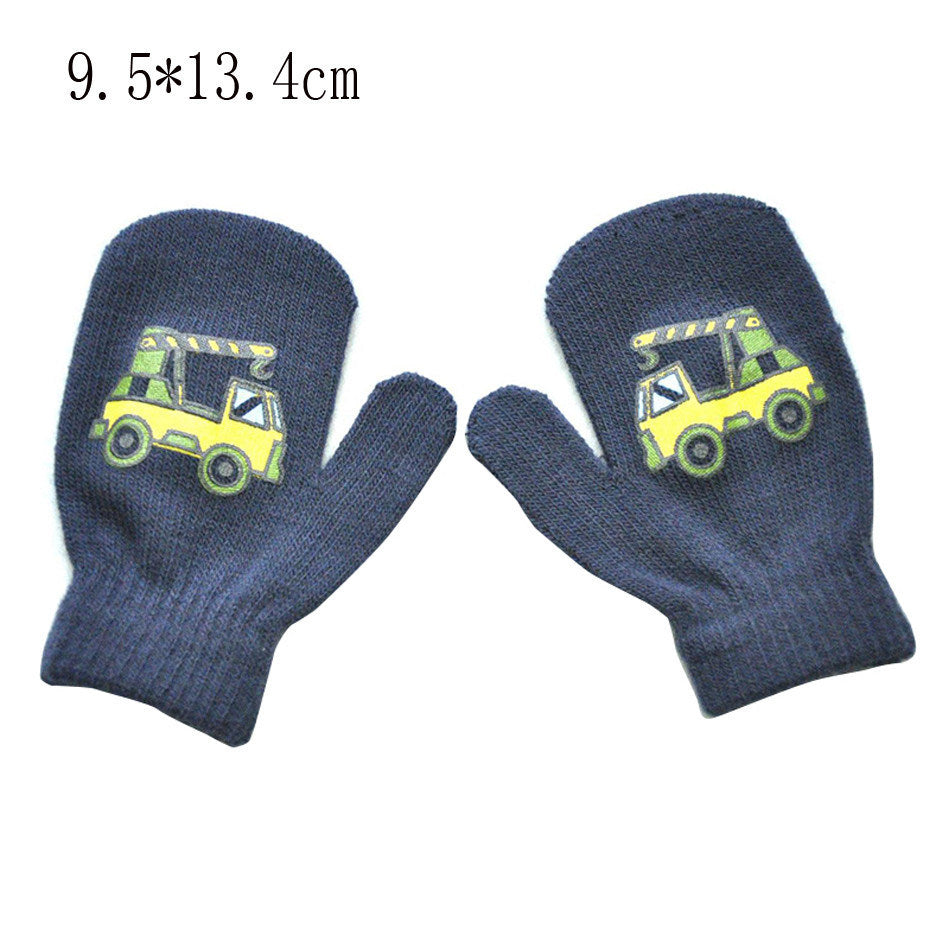 Warmom Children Gloves Winter Baby Boys Girls Warm Gloves Infant Baby Mittens Children Toddler Kids Full Finger Mittens