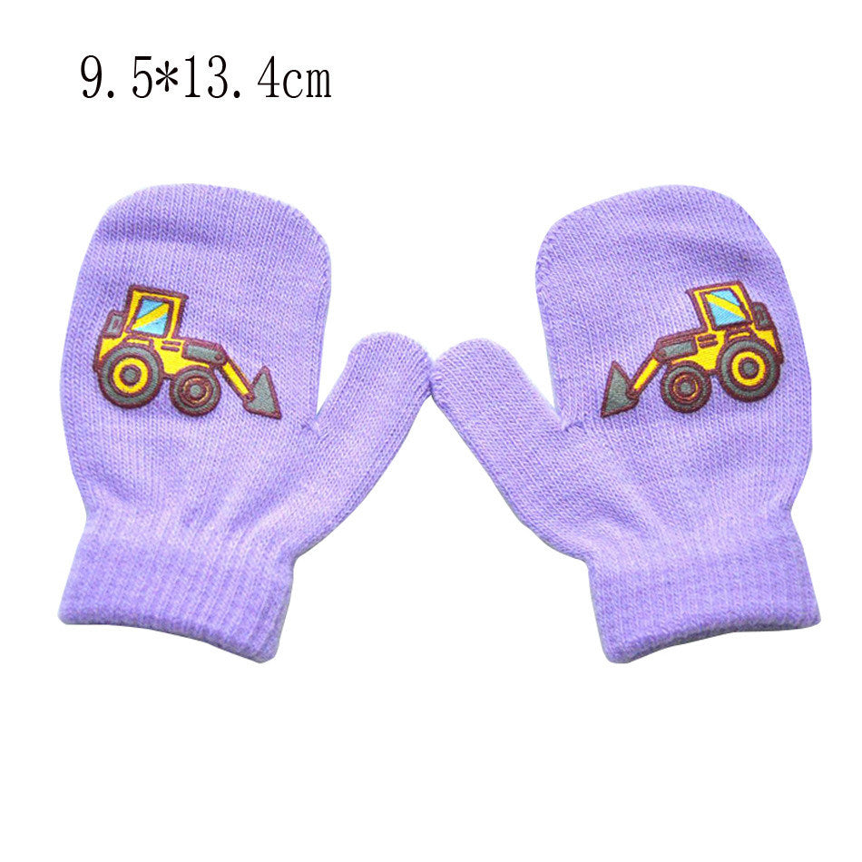 Warmom Children Gloves Winter Baby Boys Girls Warm Gloves Infant Baby Mittens Children Toddler Kids Full Finger Mittens