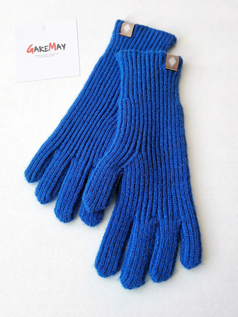 Women's Autumn Winter Gloves Green Elegant Warm Touchscreen Casual Long White Vintage Gloves Knitted Outdoor