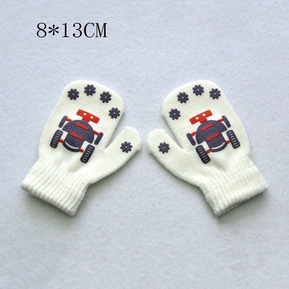 Warmom Children Gloves Winter Baby Boys Girls Warm Gloves Infant Baby Mittens Children Toddler Kids Full Finger Mittens