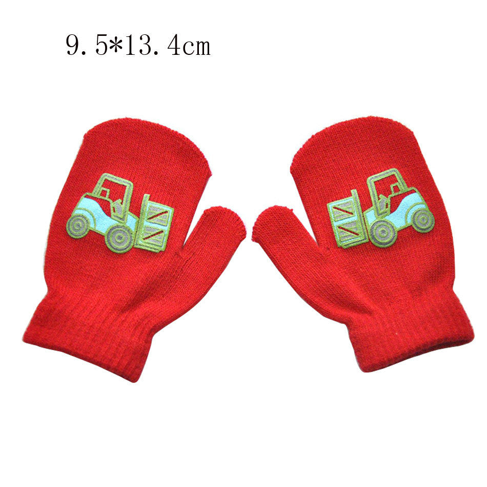 Warmom Children Gloves Winter Baby Boys Girls Warm Gloves Infant Baby Mittens Children Toddler Kids Full Finger Mittens