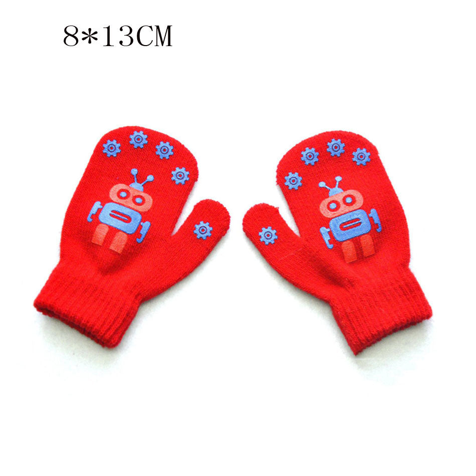 Warmom Children Gloves Winter Baby Boys Girls Warm Gloves Infant Baby Mittens Children Toddler Kids Full Finger Mittens