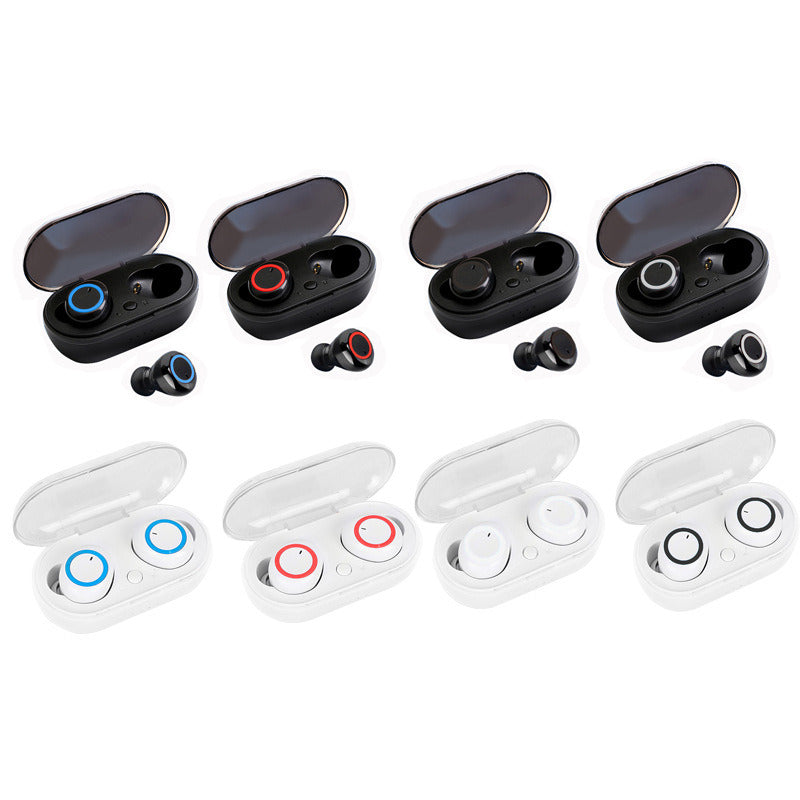 Y50 Bluetooth Headset TWS2 Bluetooth Headset Mini Portable with Wireless Bluetooth Headset 5.0 Touch Touch