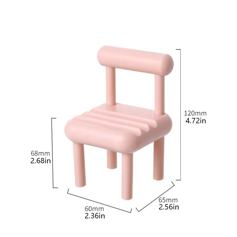 Cellphone Stand Desktop Decor Miniatures Cute Chair Mobile Phone Holder For Home