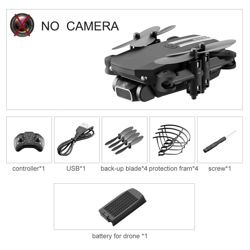 LS-MIN RC Mini Drone 4K 1080P HD Camera WiFi Fpv Air Pressure Altitude Hold One Key Take Off Helicopter Foldable Quadcopter Toy