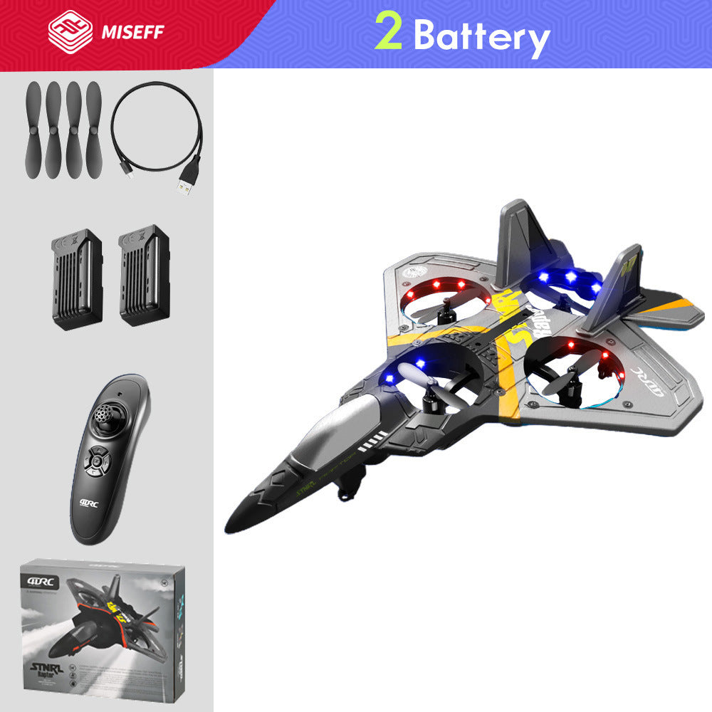 V17 RC Remote Control Airplane Drone 2.4G Gravity Sensing Remote Control Plane Glider Airplane EPP Foam Boy Toys Kids For Gift