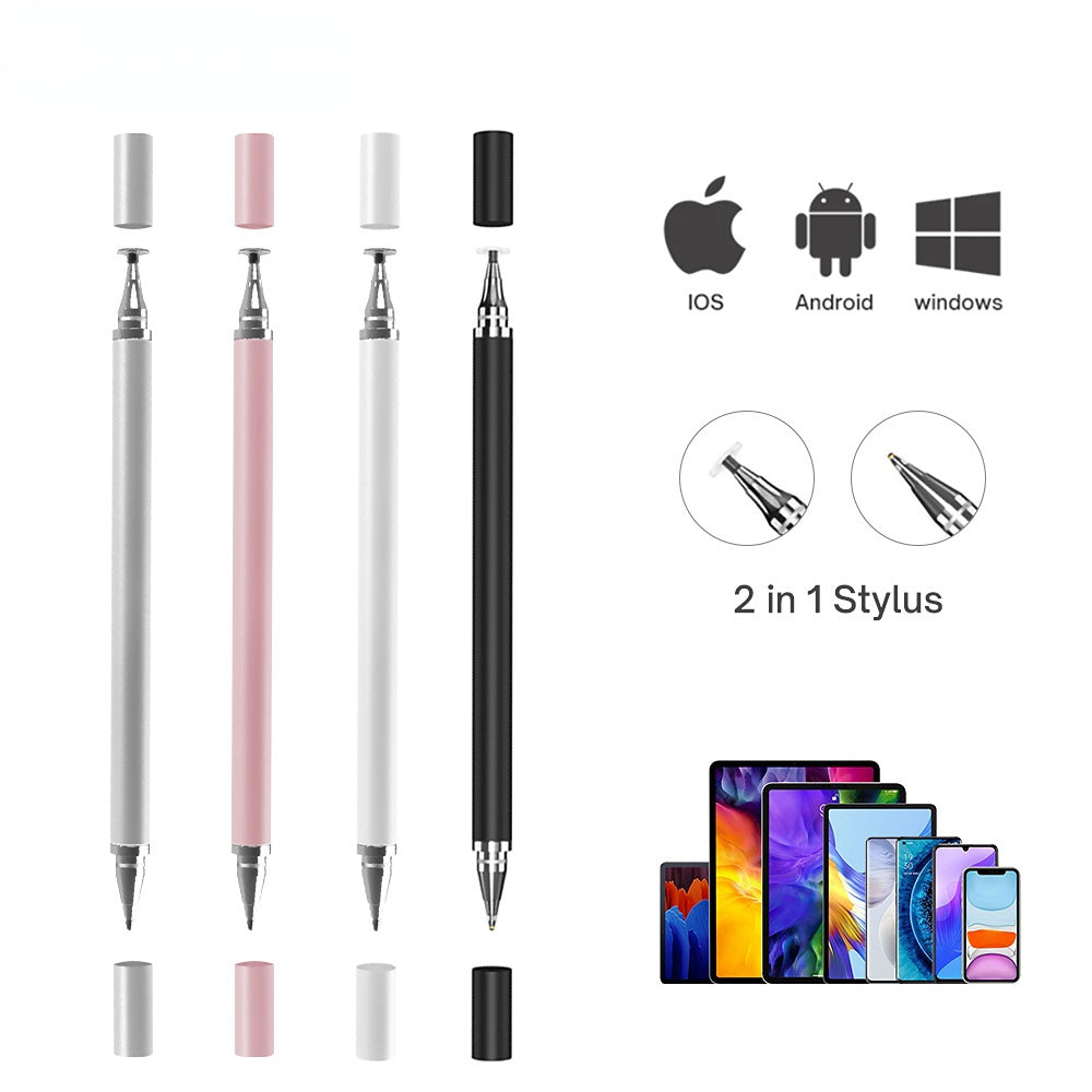 2 in 1 Universal Stylus Pen For Tablet Mobile Android ios Phone iPad Accessories Drawing Tablet Capacitive Screen Touch Pen