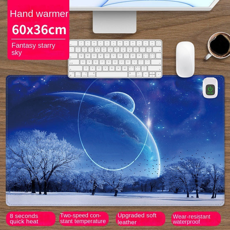 Heated mouse pad Cute electric heat insulation table pad Student dormitory artifact multi-function office large heating pad