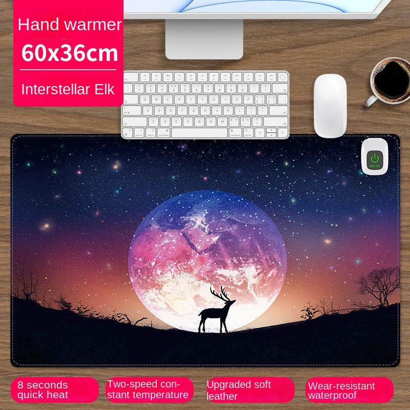 Heated mouse pad Cute electric heat insulation table pad Student dormitory artifact multi-function office large heating pad