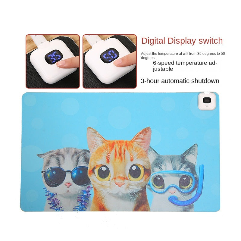 Heating table mat Heating table mat Heating table mat Hand warming table mat Office warming table mat Heating mouse mat Keyboard mat