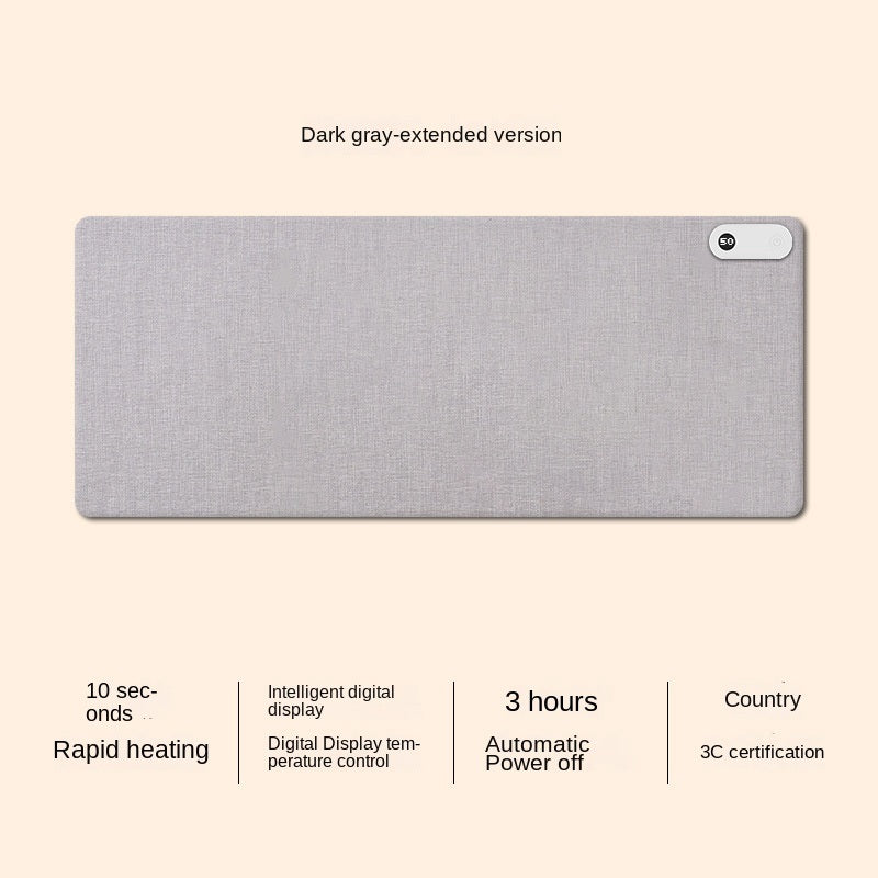 Hengnuo heating mouse pad Large learning solid color warm hand table pad Office desktop heating pad Heating table pad