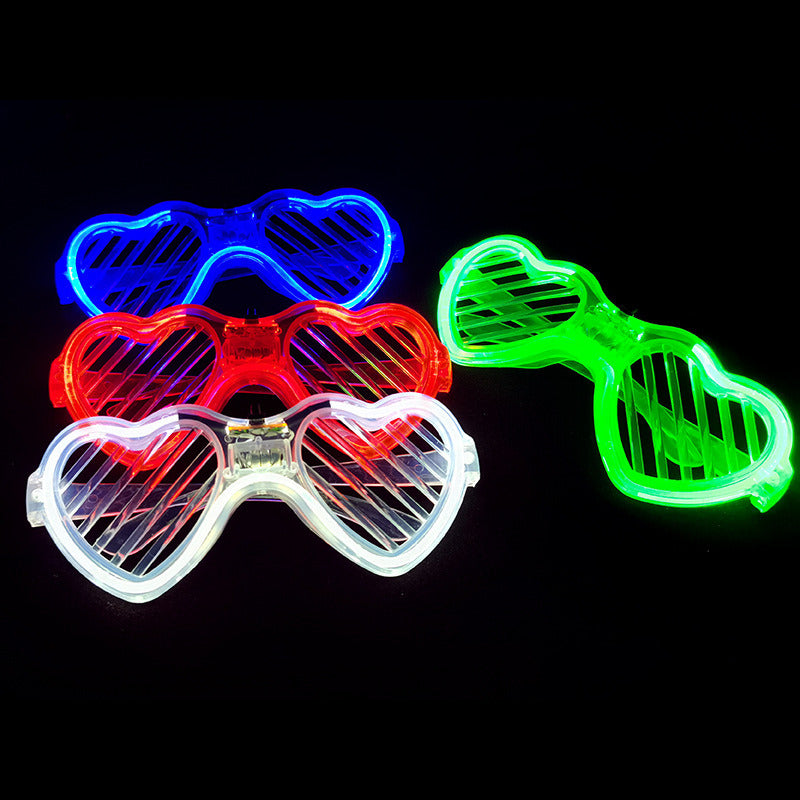 Christmas Blinds With Lights Luminous Glasses LED Light Party Decorations Glitter For Party Bar