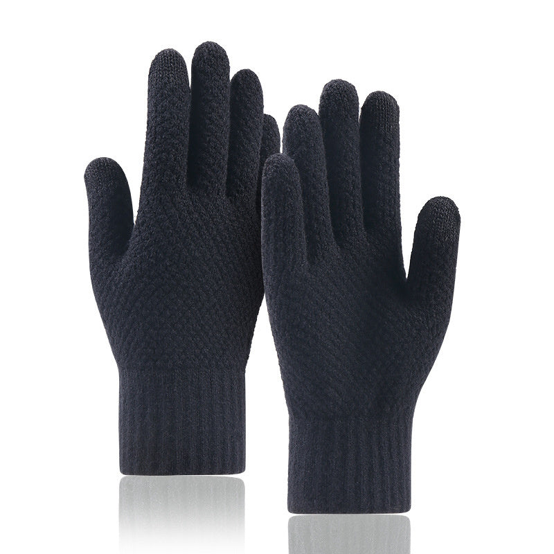 Men Winter Gloves Imitation cashmere Two Layer Causal Adult Gloves Male Mitten Thicken Wool Cashmere Autumn