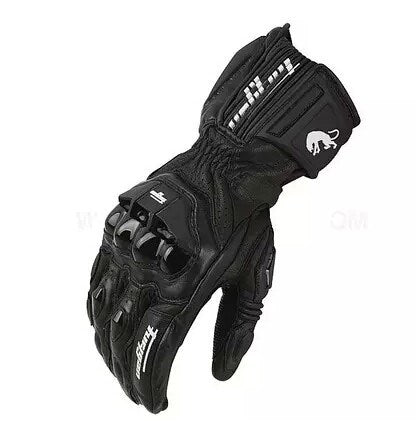 High quality Genuine Leather Men's Motorcycle Gloves AFS6 AFS10 AFS18 Motocross Protection Gloves Guantes Rekawice Motocyklowe
