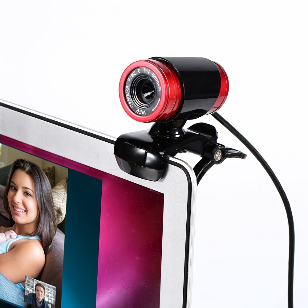 High-definition Computer Wired Camera 480P ; Built-in Microphone USB; Plug And Play ; Driver-free ; Video Call ; Chat