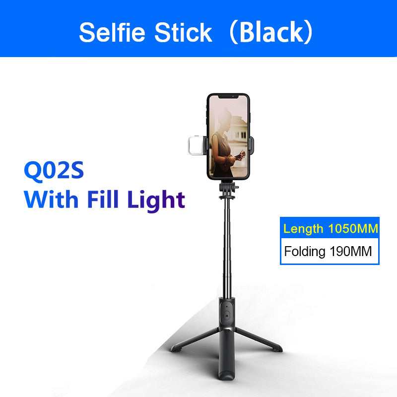 New Selfie Stick Bluetooth Wireless Remote Control Selfie With Fill Light Foldable Monopod Tripod for mobile Phone Holder